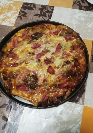 Foto principal de Pizza a la carbonara a mi manera