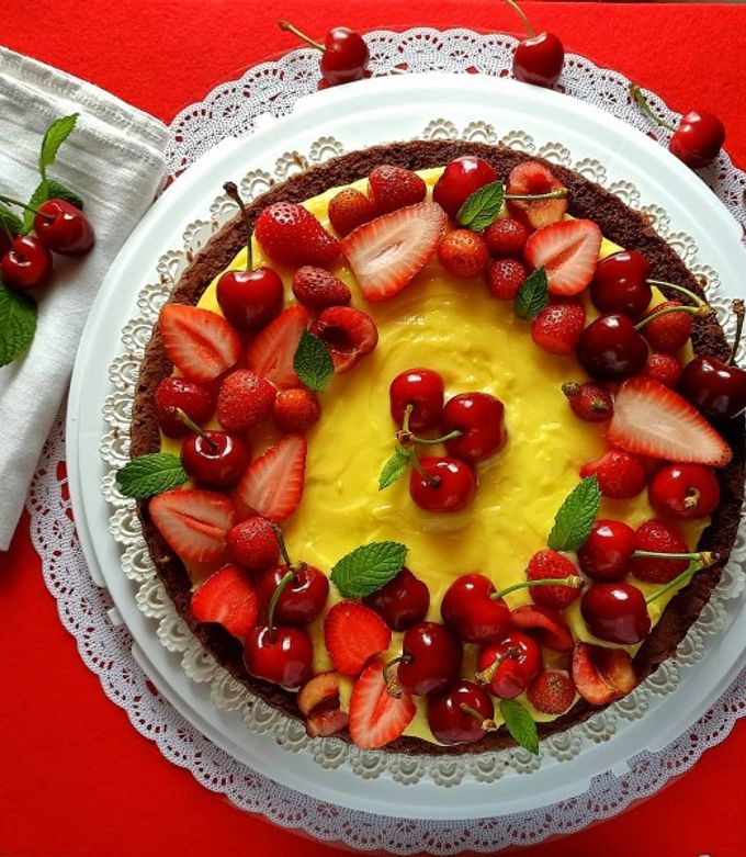 Torta Cioccolato Panna E Fragole Bimby - Ricette Bimby - Foto 4