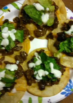 A picture of Tiny tostadas.