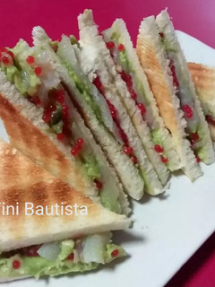 Una foto de Sándwich de bacalao