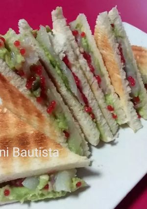Una foto de Sándwich de bacalao