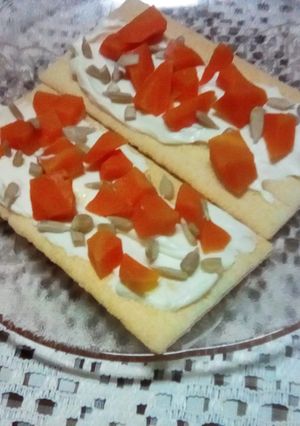 Una foto de Snack con zanahoria cocida 🥕ᕙ (◠‿◕)ᕗ