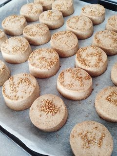 Una foto de Mantecados de coco