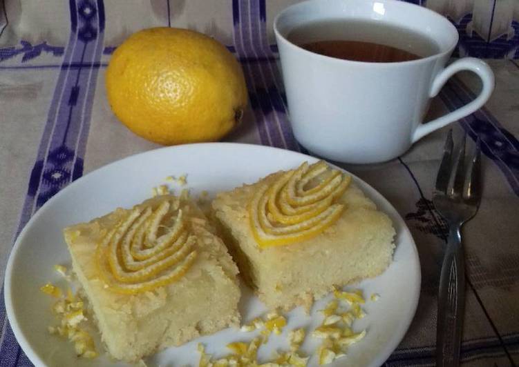 Simple eggless lemon Cheese cake(no lemon glaze)