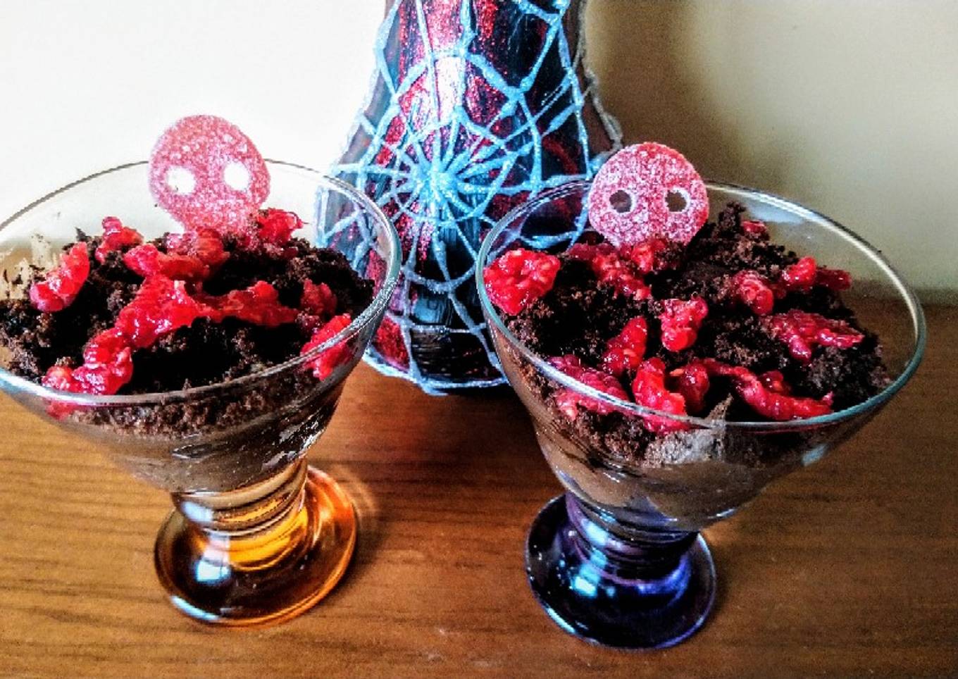 Foso sangriento (postre de Halloween)