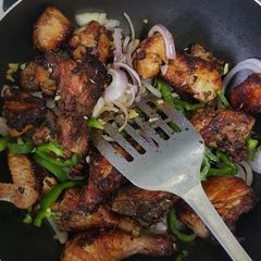A picture of Red Wine Vinegar Whole Chicken Fry.