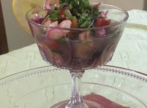 Una foto de Ceviche chorito-camarón