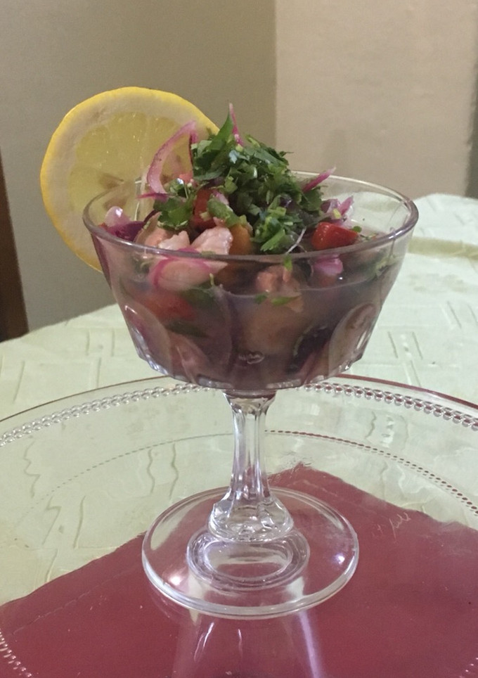 Una foto de Ceviche chorito-camarón