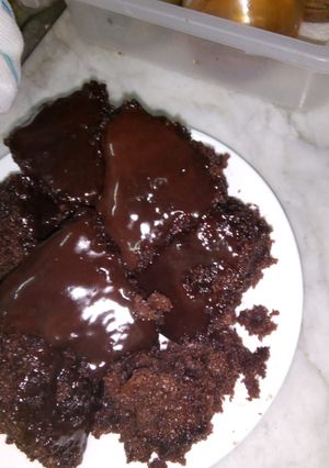 صورة لوصفة كيك شوكولاته ببيضة واحدة