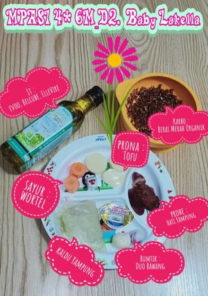Foto resep MPasi Lakella 4* 6M_D2 Beras Merah Organik & Hati Yampung