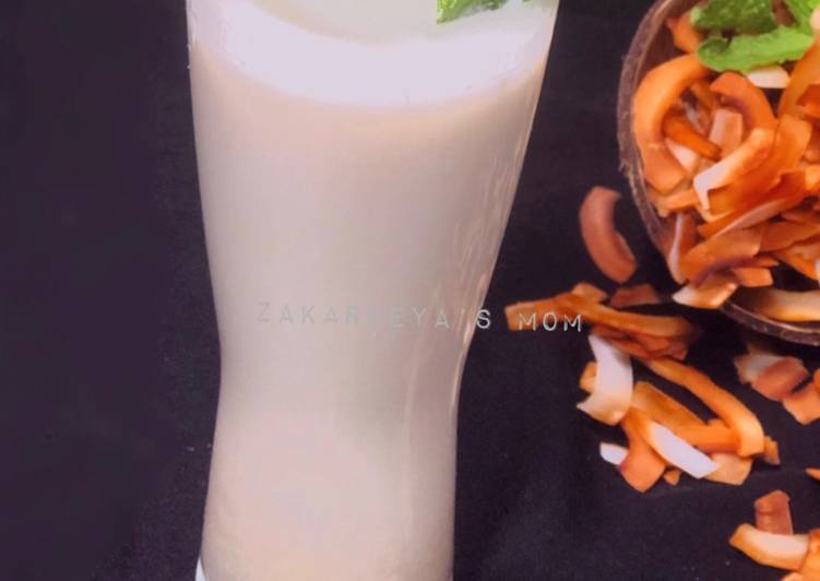 Cara Gampang Menyiapkan Coconut Milk (susu santan sehat 🥥 🌴) yang Lezat