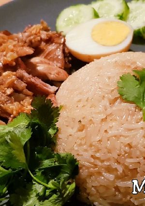 Foto resep Hainanese chicken rice / Nasi hainan