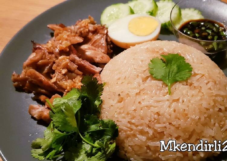 Cara Gampang Membuat Hainanese chicken rice / Nasi hainan Anti Gagal