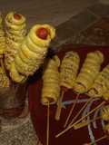 "Corn" dogs με λωρίδες σφολιάτας