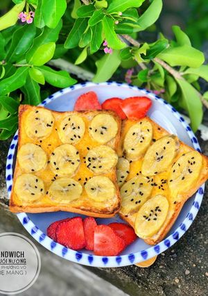 Hình của món Sandwich Chuối Nướng.