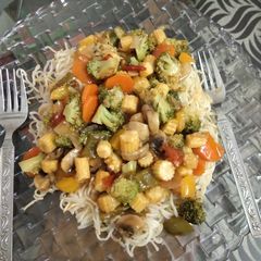 A picture of Veg pan fried noodles.