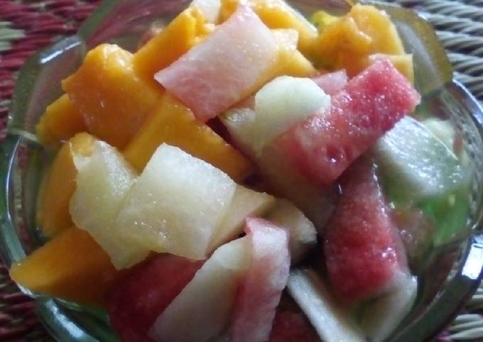 Standar Resep gampang membuat Es buah segar dijamin gurih