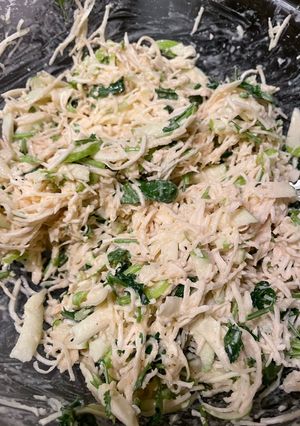 A picture of Celeriac coleslaw.