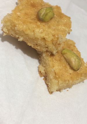 صورة لوصفة البسبوسة السريعة