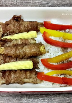 鑄鐵鍋之金針菇五花捲 的食譜成品照片