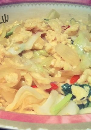 Foto resep Telur Orak Arik (Kol dan Sawi)