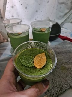 Foto resep Pudding Matcha + Fla Keju