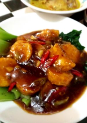 Foto resep Pokcoy + tahu sutra saus tiram