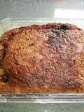Queque de chocolate y almendras, tipo brownie