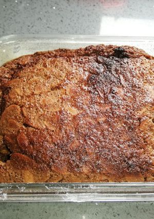 Una foto de Queque de chocolate y almendras, tipo brownie