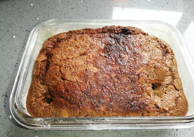 Queque de chocolate y almendras, tipo brownie