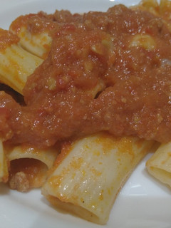 Una foto de Pasta con carne al curry