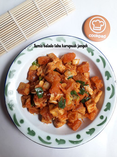 Foto resep Tumis balado tahu karupuak jangek