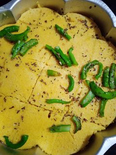 सूजी बेसन ढोकला(Suji besan dhokla recipe in hindi) रेसिपी मुख्य फोटो