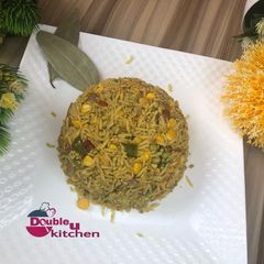 A picture of My quick and easy vegetable fried rice.