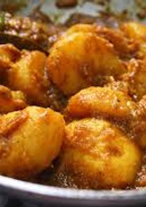 A picture of Dum aloo.