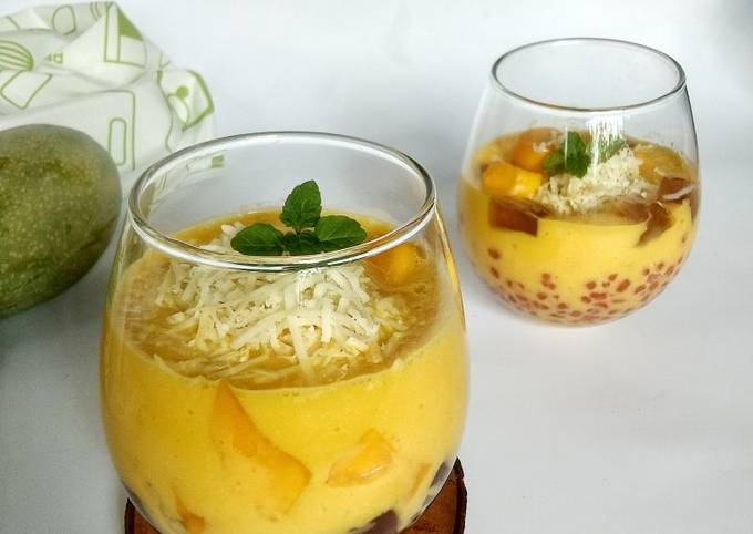 Resep Cheesy Mango Sago Oleh Syafa Syifa Cookpad