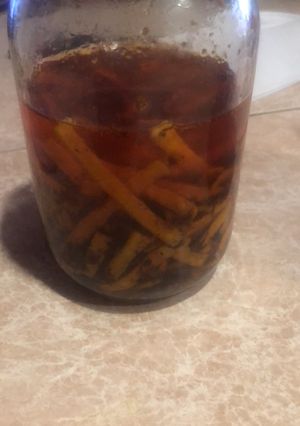 Una foto de Chile en aceite