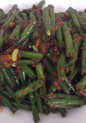 Foto resep Kacang panjang tumis sambal Ebi