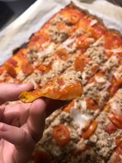 Una foto de Pizza de calabaza