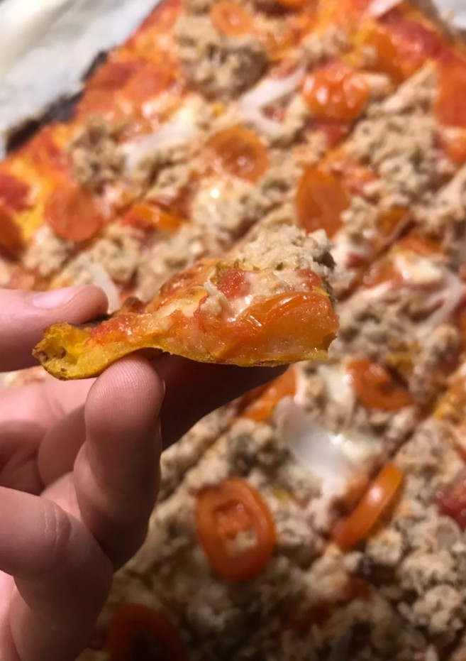 Una foto de Pizza de calabaza