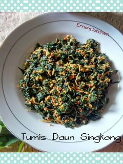 Foto resep Tumis Daun Singkong