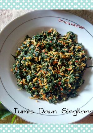 Foto resep Tumis Daun Singkong