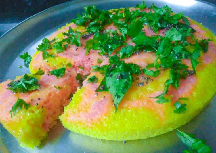 Recipe of Award-winning Marble rava dhokla