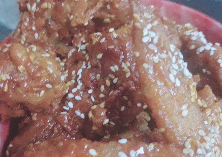 Recipe Delicious Ayam sos korea Adabi  Resep  Enyoi