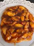Tarta tatin de durazno