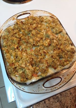 A picture of Chicken Stuffing Casserole.