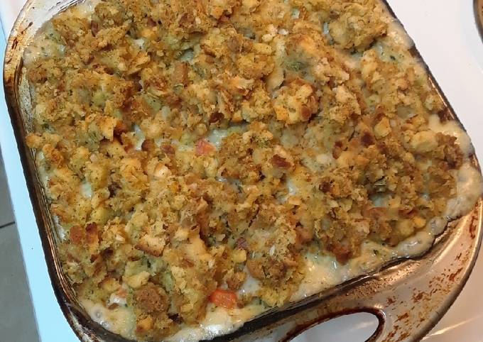 Recipe of Homemade Chicken Stuffing Casserole