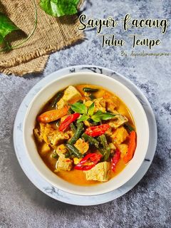 Foto resep Sayur Kacang + Tahu Tempe