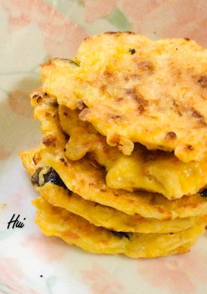 菇菇蛋煎餅（也能做寶寶副食品） 的食譜成品照片