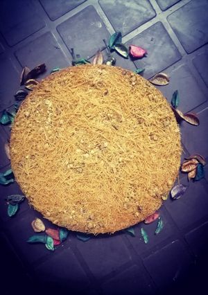 صورة لوصفة بسبوسة بالشعيرية الباكستانية وزبدة لوتس